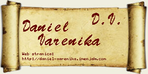 Daniel Varenika vizit kartica